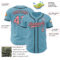 Custom Shadow Blue Medium Pink-Black Authentic Baseball Jersey