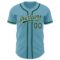 Custom Shadow Blue Green-White Authentic Baseball Jersey