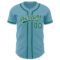 Custom Shadow Blue Kelly Green-White Authentic Baseball Jersey