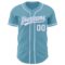 Custom Shadow Blue White-Light Blue Authentic Baseball Jersey