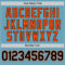 Custom Shadow Blue Black-Orange Authentic Baseball Jersey