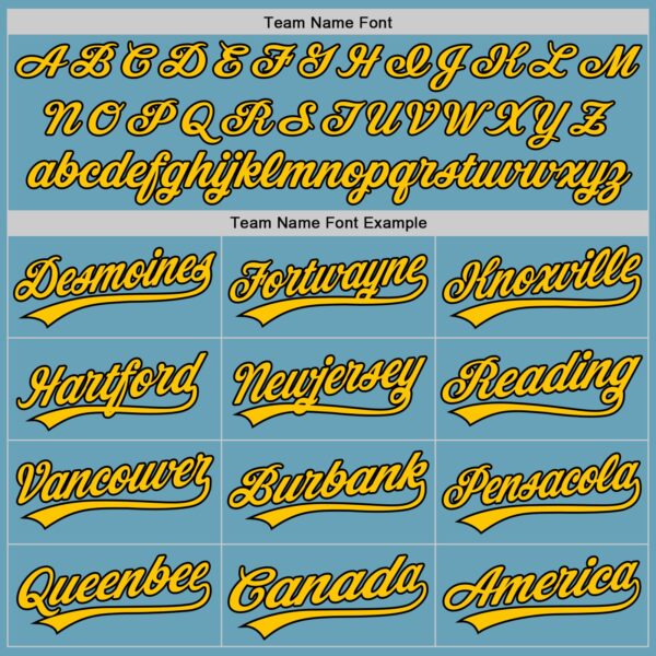 Custom Shadow Blue Black-Yellow Authentic Baseball Jersey