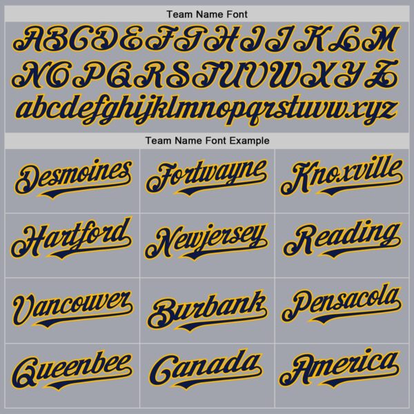 Custom Gray Navy Pinstripe Gold Authentic Sleeveless Baseball Jersey