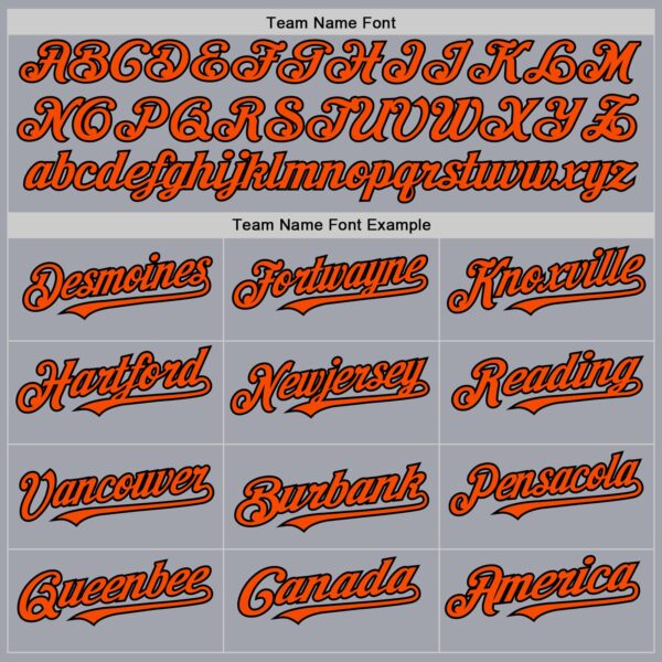 Custom Gray Black Pinstripe Orange Authentic Sleeveless Baseball Jersey