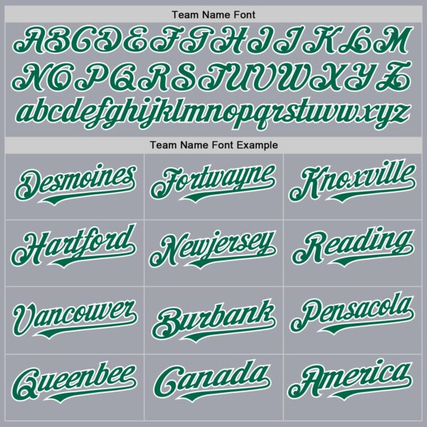 Custom Gray Kelly Green-White Authentic Sleeveless Baseball Jersey