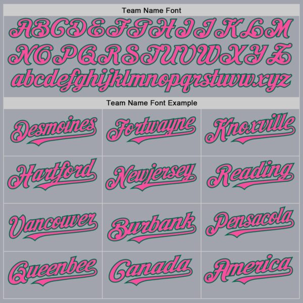 Custom Gray Pink-Kelly Green Authentic Sleeveless Baseball Jersey
