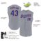 Custom Gray Royal-Red Authentic Sleeveless Baseball Jersey