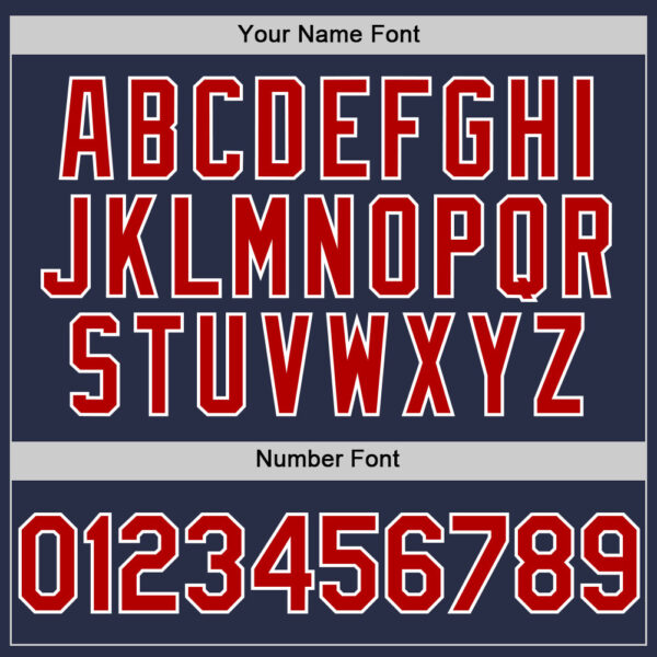 Custom Navy Red-White Authentic Sleeveless Baseball Jersey