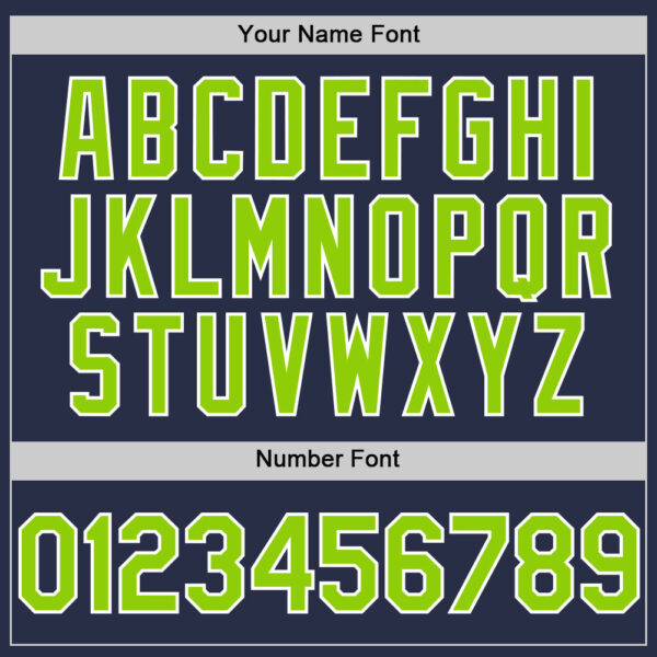 Custom Navy Neon Green-White Authentic Sleeveless Baseball Jersey
