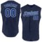 Custom Navy Royal-White Authentic Sleeveless Baseball Jersey