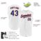 Custom White Royal-Orange Authentic Sleeveless Baseball Jersey