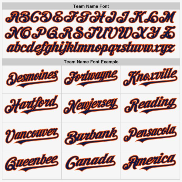 Custom White Navy-Orange Authentic Sleeveless Baseball Jersey