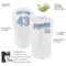 Custom White Light Blue-Steel Gray Authentic Sleeveless Baseball Jersey