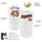 Custom White Old Gold Navy-Red Authentic Sleeveless Baseball Jersey
