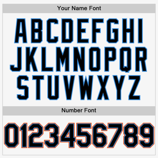 Custom White Black Electric Blue-Orange Authentic Sleeveless Baseball Jersey