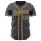 Custom Steel Gray Old Gold Authentic Baseball Jersey