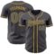 Custom Steel Gray Old Gold Authentic Baseball Jersey