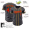 Custom Steel Gray Red-Old Gold Authentic Baseball Jersey