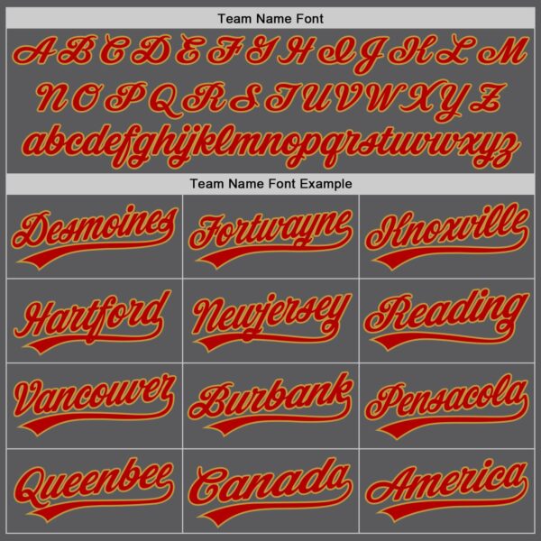 Custom Steel Gray Red-Old Gold Authentic Baseball Jersey