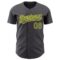 Custom Steel Gray Neon Yellow Authentic Baseball Jersey