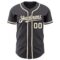 Custom Steel Gray Cream Authentic Baseball Jersey
