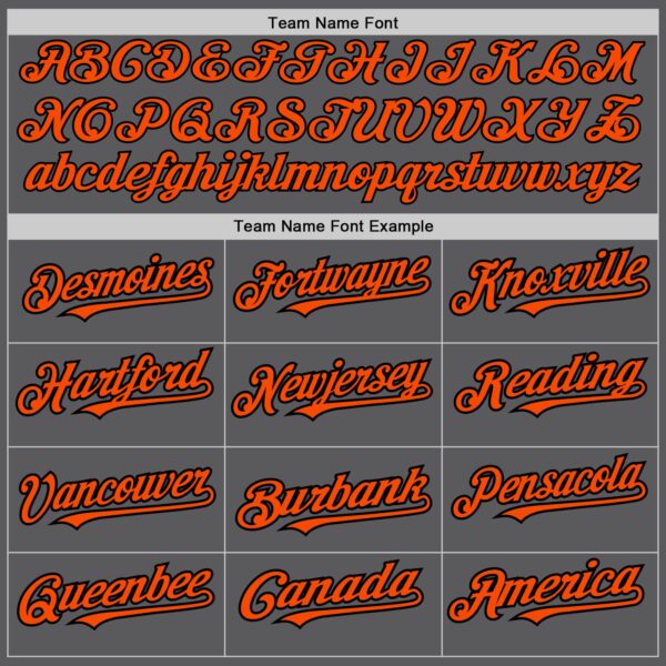 Custom Steel Gray Neon Green Pinstripe Orange-Black Authentic Baseball Jersey