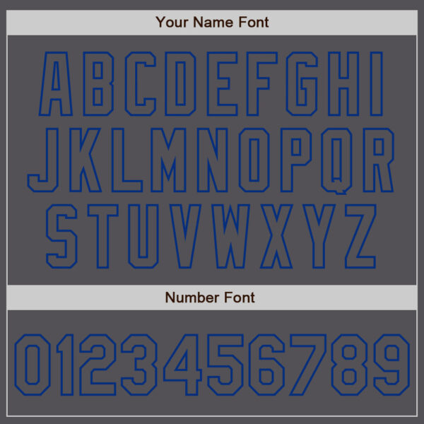 Custom Steel Gray Royal Authentic Baseball Jersey
