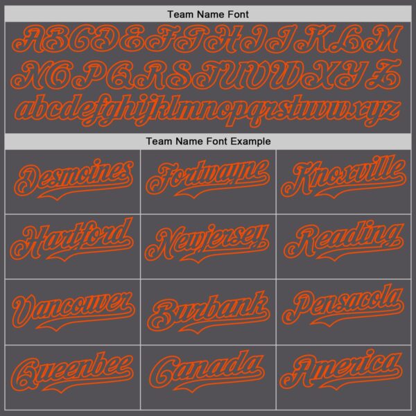 Custom Steel Gray Orange Authentic Baseball Jersey