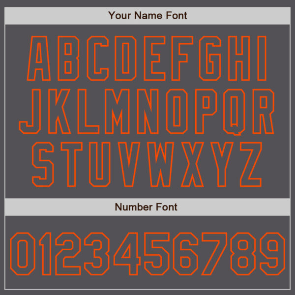 Custom Steel Gray Orange Authentic Baseball Jersey
