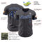 Custom Steel Gray Silver Authentic Baseball Jersey