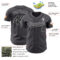 Custom Steel Gray Black-White Authentic Baseball Jersey