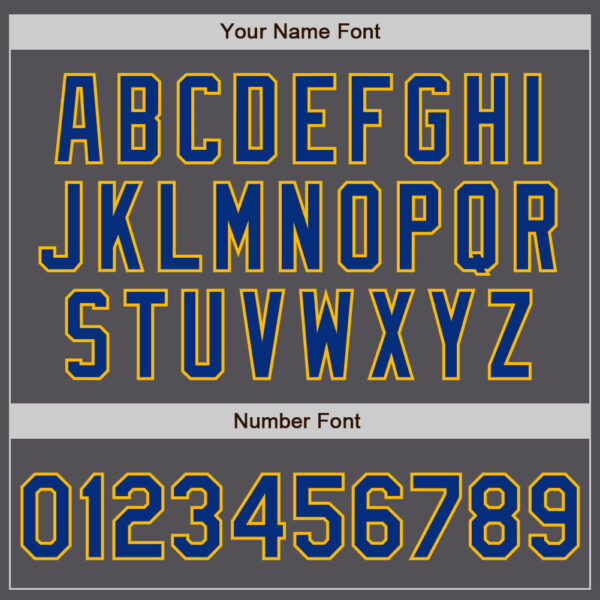 Custom Steel Gray Royal-Gold Authentic Baseball Jersey
