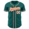 Custom Teal White-Orange Authentic Baseball Jersey