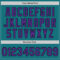 Custom Teal Purple-Black Authentic Baseball Jersey