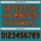 Custom Teal Black-Orange Authentic Baseball Jersey