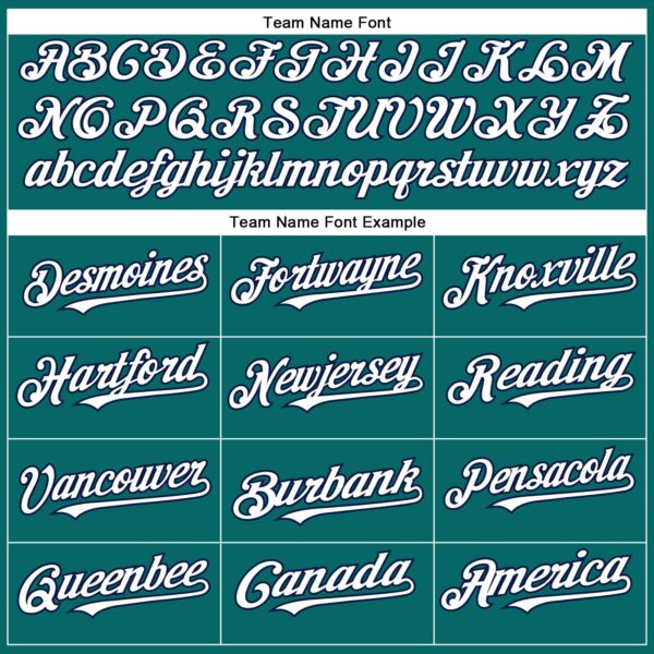 Custom Teal White-Navy Authentic Baseball Jersey