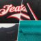 Custom Teal Gray-Navy Mesh Authentic Throwback Baseball Jersey