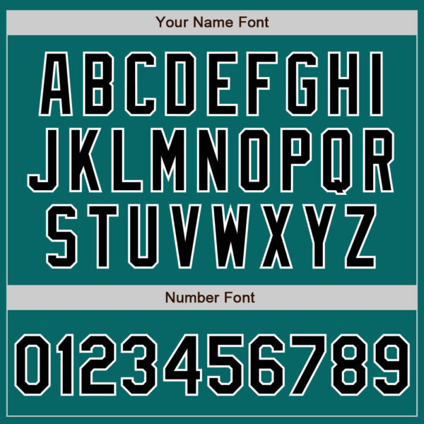 Custom Teal Black-White Authentic Baseball Jersey