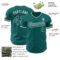 Custom Teal-White Authentic Baseball Jersey