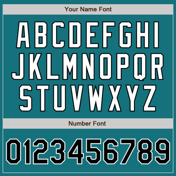 Custom Teal Black-White Authentic Baseball Jersey