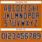 Custom Texas Orange Navy-White Authentic Baseball Jersey