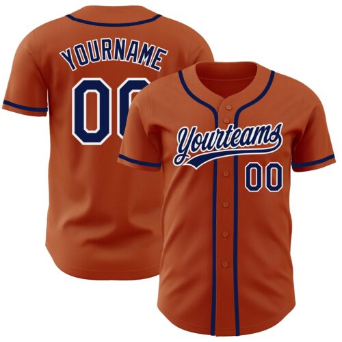 TexasOrange0005_18435ffd-35b9-4c9a-93a0-42a1e20f143e Custom Texas Orange Navy-White Authentic Baseball Jersey