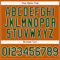 Custom Texas Orange Green-White Authentic Baseball Jersey