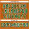 Custom Texas Orange Kelly Green-White Authentic Baseball Jersey