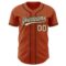 Custom Texas Orange Cream-Black Authentic Baseball Jersey