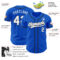Custom Thunder Blue White Gray-Black Authentic Baseball Jersey