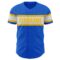 Custom Thunder Blue White-Yellow Authentic Baseball Jersey
