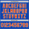 Custom Thunder Blue Orange-White Authentic Baseball Jersey