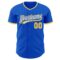 Custom Thunder Blue Gold-White Authentic Baseball Jersey