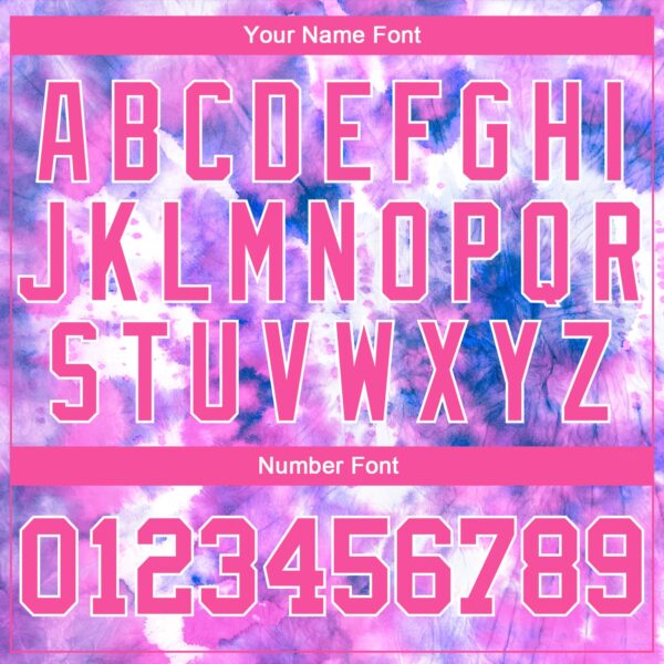Custom Tie Dye Pink-White 3D Authentic Baseball Jersey